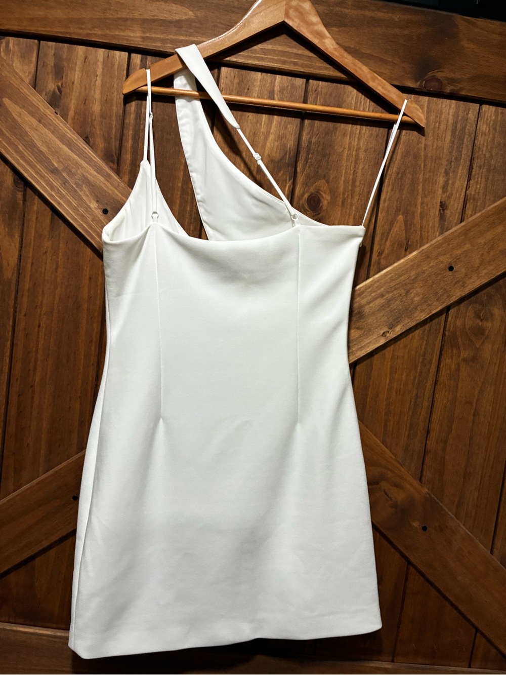Elliatt Dress White One-Shoulder Mini Dress Bridal Mini Dress - Picture 6 of 15